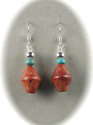 0811-76. Coral & Turquoise Bicone Earrings 0811-76.%20Coral%20%26%20Turquoise%20Bicone%20Earrings (thumbnail)