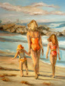 Painting--Oil-FigurativeBeach Walk