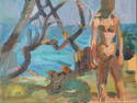 Painting--Oil-FigurativeGirl at the Ocean