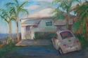 Painting--Oil-Plein AirSmall House, Small Car
