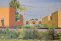 Painting--Oil-Plein AirRailroad Warehouses
