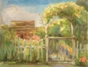 Painting--Oil-Plein AirSummer Garden