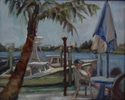 Painting-Morning at the Square Grouper