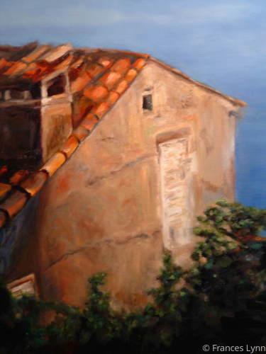 Painting-Seascape-House at Eze