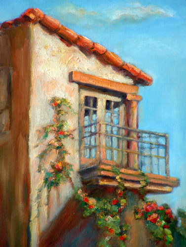 Painting-Plein Air-Balcony