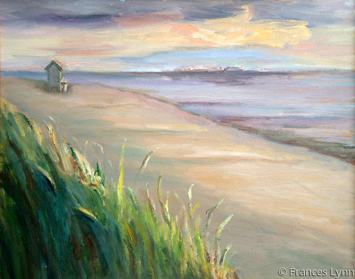 Painting-Seascape-Palm Beach at Sunrise