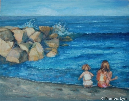 Painting-Seascape-Beach Play II