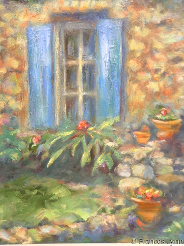 Painting-Impressionism-Blue Shutters