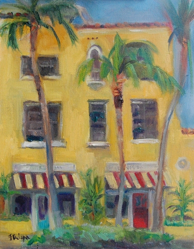 Painting-Plein Air-Colony Hotel Shops