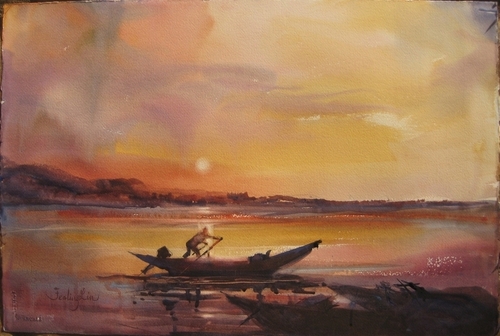 Painting-Sunset of  Dansuei