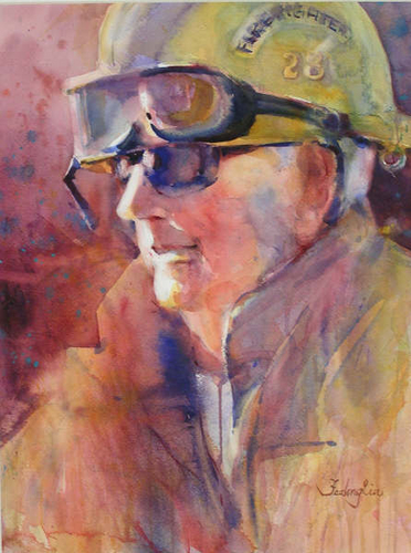 Painting-On the Line of Duty
