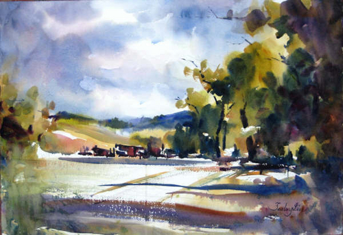Painting-Landscape-Country Road