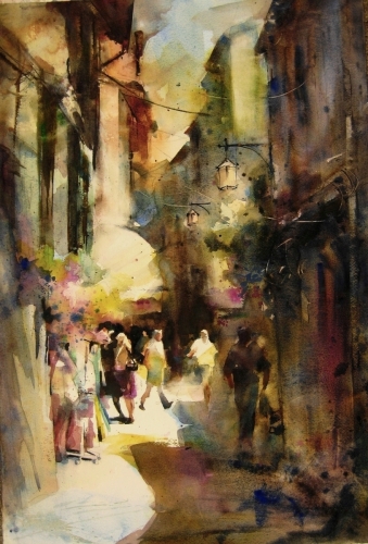 Painting-Cityscape-Street 2