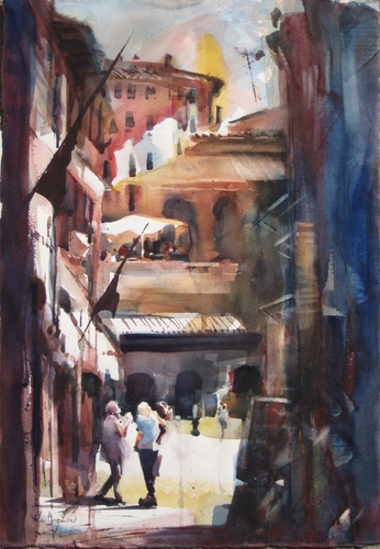 Painting-Cityscape-Street 5