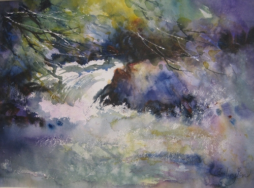 Painting-Landscape-Yosemite creek