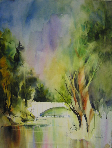 Painting-Wildlife-Yosemite Bridge
