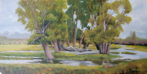 Painting-Impressionism-Water Meadow