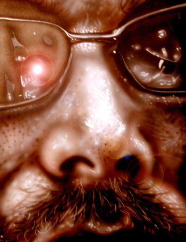 Mixed Media-The Bass Guitarist