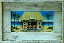 Framed%20%22FSU%20Seminoles%20Tiki%20Tailgate%20Party%22%20print%20in%20lobster%20trap%20frame (thumbnail)