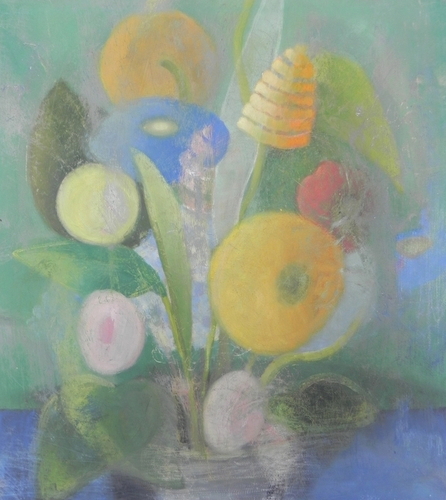 Painting-Floral-Gold Bouquet