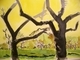 Painting--Watercolor-Landscapeyellow orchard