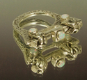 Ring , Fine Silver with Opals Ring%20%2C%20Fine%20Silver%20with%20Opals (thumbnail)