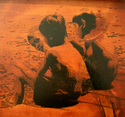 boys,oil,wood,fun,children,kids - Figurative Painting