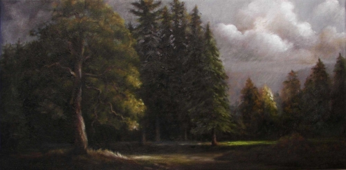 Painting-Oil-Storm over Fort Vancouver