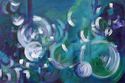 Teal and Purple Abstract