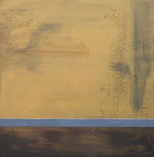 Abstract with gold and blue