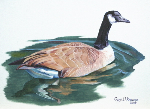 Painting-Wildlife-Goosing Around