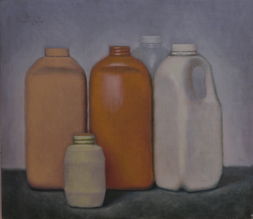 Painting-Still Life-Plastic Bottles