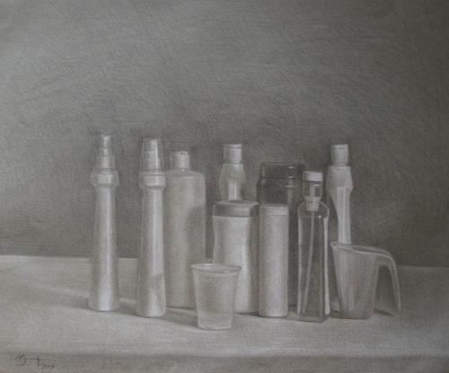 Drawing-Still Life-Hair Spray & Malted Milk