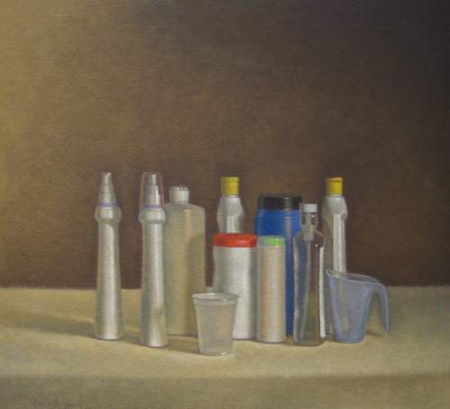 Painting-Still Life-Hair Spray & Malted Milk
