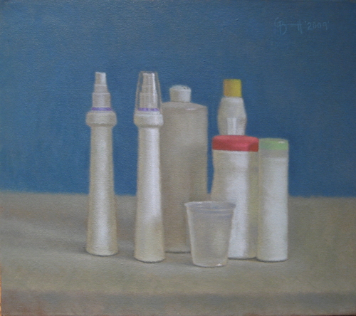 Painting-Still Life-Hair Spray and Malted Milk II
