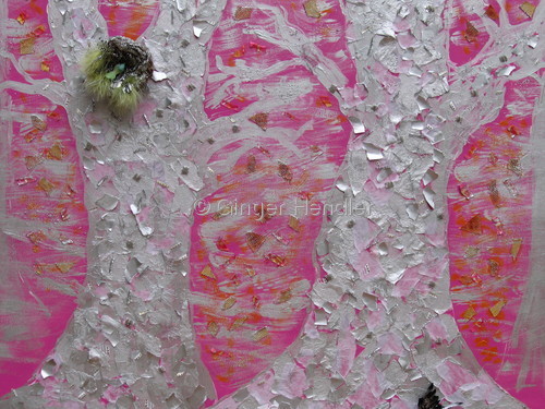 Mixed Media-Representational-Ice Storm on a Summer Day