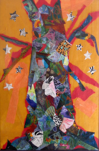 Mixed Media-Non-representational-Artist Tree