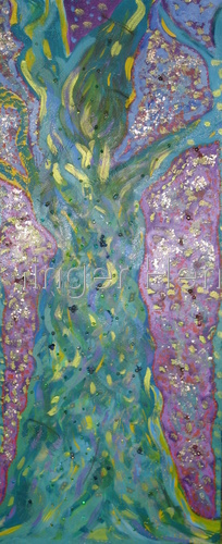 Mixed Media-Non-representational-Gaia