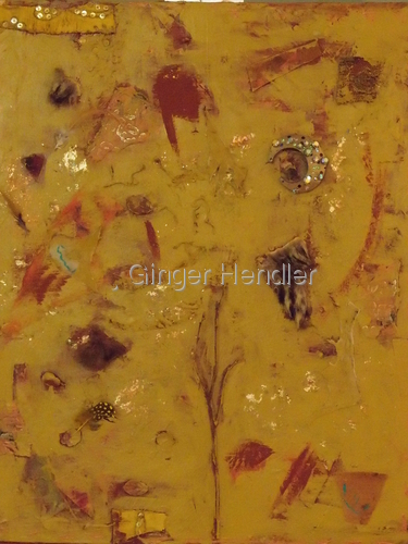 Mixed Media-Non-representational-Ancient Journey