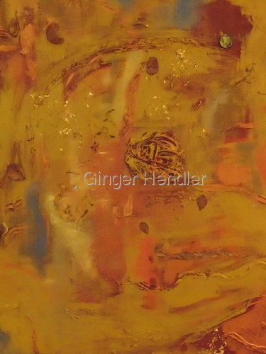 Mixed Media-Non-representational-Ancient Journey III