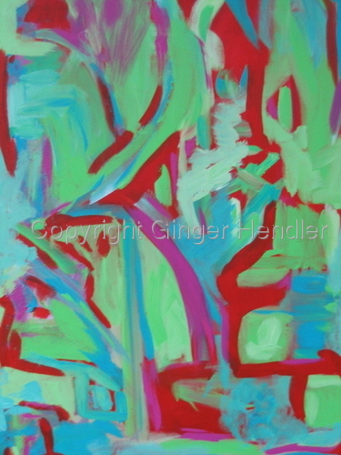 Painting-Abstract-I Fly Through A Tiny Space and I Get Bigger When I Land