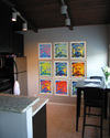 Painting-Buddhas (#1-#9) (installed)