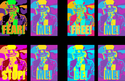 Print Making--Limited Edition-UrbanFear! Free! Stop! Be! Me!
