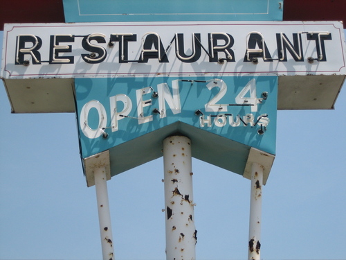 Photography-Advertising-Restaurant: Open 24 Hours