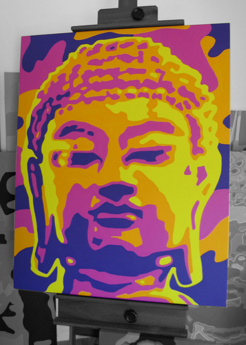 Painting-Spiritual-Buddha (Orange #1)