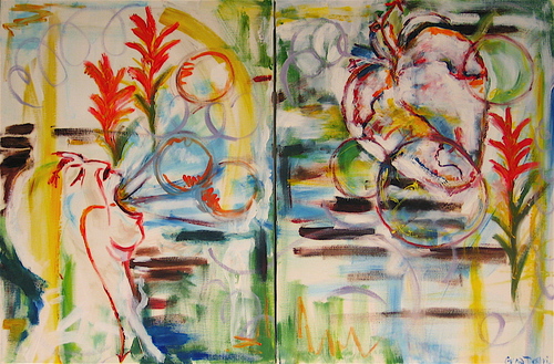 Painting-Acrylic-1 John 1: Spoken Word to Heart