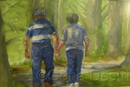 Painting-Watercolor-The Road Together