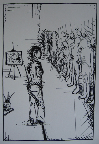 Drawing-Ink-Art Time or Social Time?