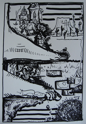 Drawing-Ink-Where my Feet Will Take me