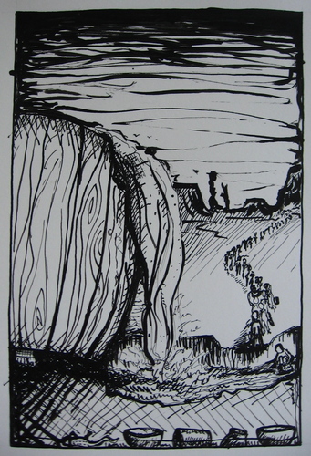 Drawing-Ink-Quenching Many People